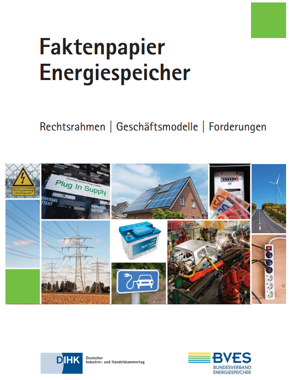 Fakten Energie ist die aktuelle Broschüre in Sachen Energiespeicher des BVES. 